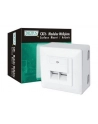 Gniazdo natynkowe kat.6e 2xRJ45 ekranowane - nr 24