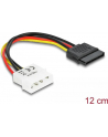 Kabel SATA zasilający MOLEX( M)->SATA(F) 12CM - nr 27