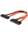 Przedłużacz SATA SLIMLINE 7PIN+ZASIL. 15PIN 20CM - nr 32