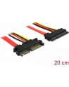 Przedłużacz SATA SLIMLINE 7PIN+ZASIL. 15PIN 20CM - nr 33