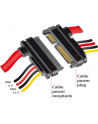 Przedłużacz SATA SLIMLINE 7PIN+ZASIL. 15PIN 20CM - nr 34
