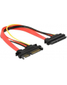 Przedłużacz SATA SLIMLINE 7PIN+ZASIL. 15PIN 20CM - nr 36