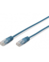 Patch cord kat.5e UTP, CU, AWG 26/7, niebieski 0,5m - nr 5