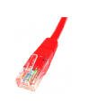 Patch cord kat.5e UTP, CU, AWG 26/7, czerwony 1m - nr 4