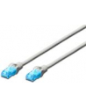 Patch cord kat.5e UTP, CU, AWG 26/7, szary 3m - nr 21