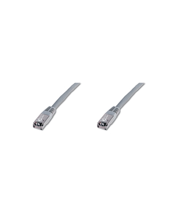 Patch cord kat.5e FTP, CU, AWG 26/7, szary 3m