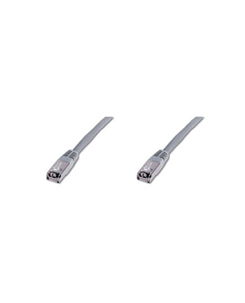 Patch cord kat.6 S-FTP, CU, AWG 26/7, szary 1m