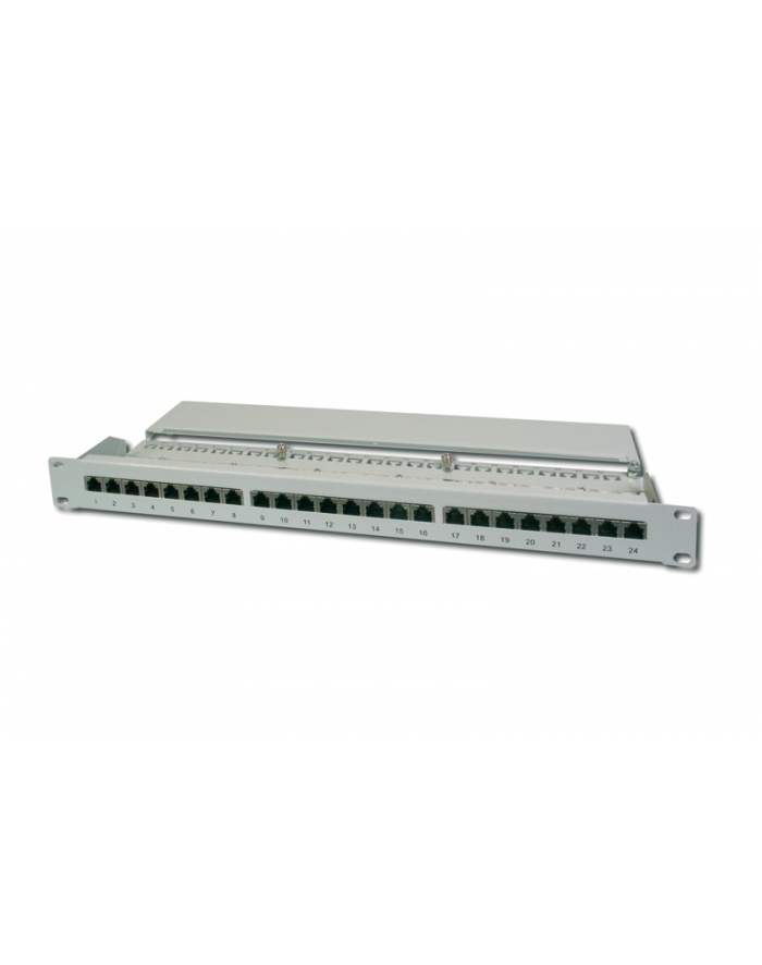 Patch panel 24 portowy 19'''', kat.5e ekranowany STP główny