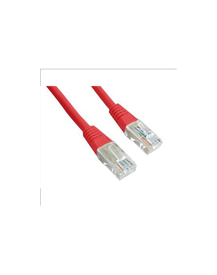 Patch cord kat.5e osłonka zalewana 0.5M czerwon główny