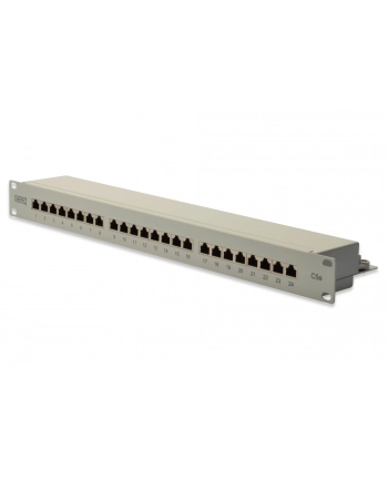 Patch panel 24 portowy 19'''', kat.5e ekranowany STP