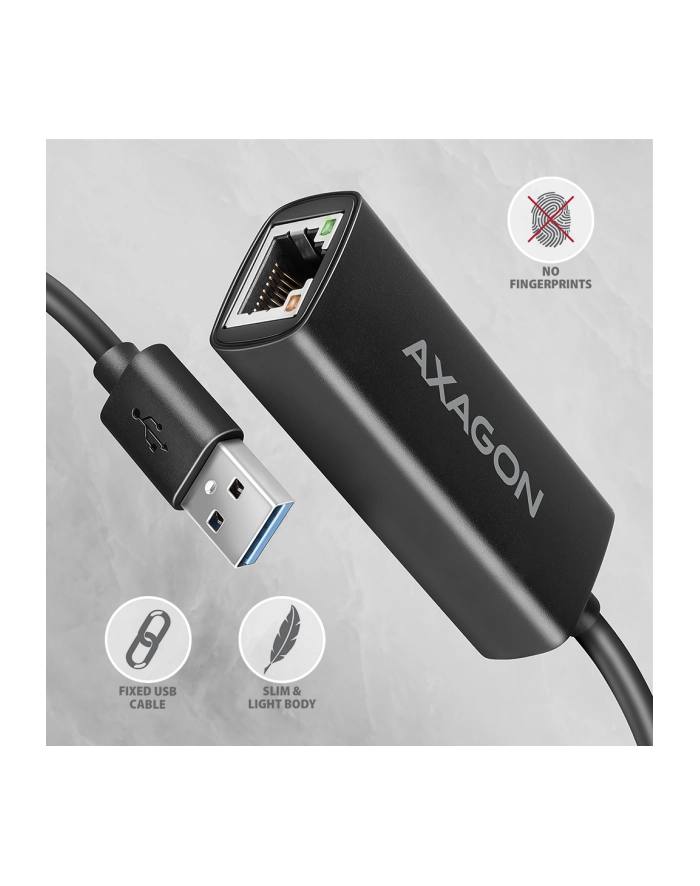 axagon AD-E-AR Karta sieciowa Gigabit Ethernet adapter, USB-A 3.2 Gen 1, instalacja automatyczna główny