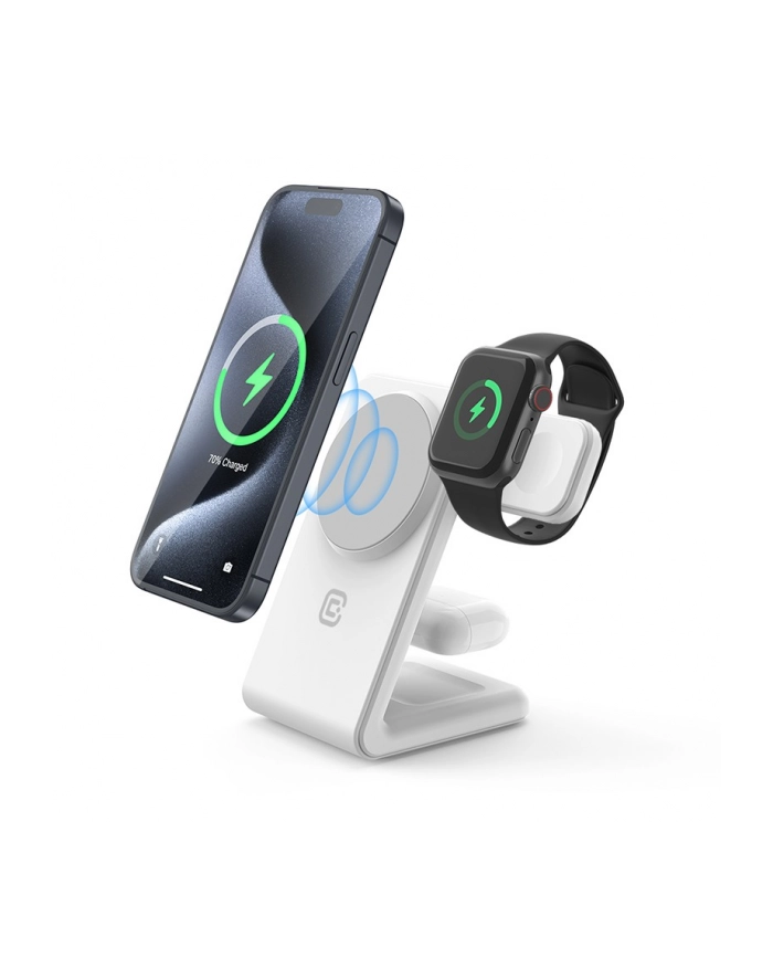crong Ładowarka bezprzewodowa 3w1 z MagSafe do iPhone, Apple Watch i AirPods główny