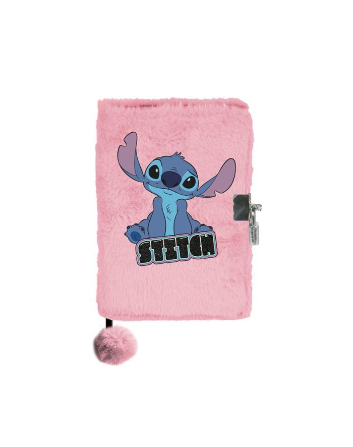 Pamiętnik pluszowy z kłódką 3D Stitch różowy DS23BZ-3676 Paso główny