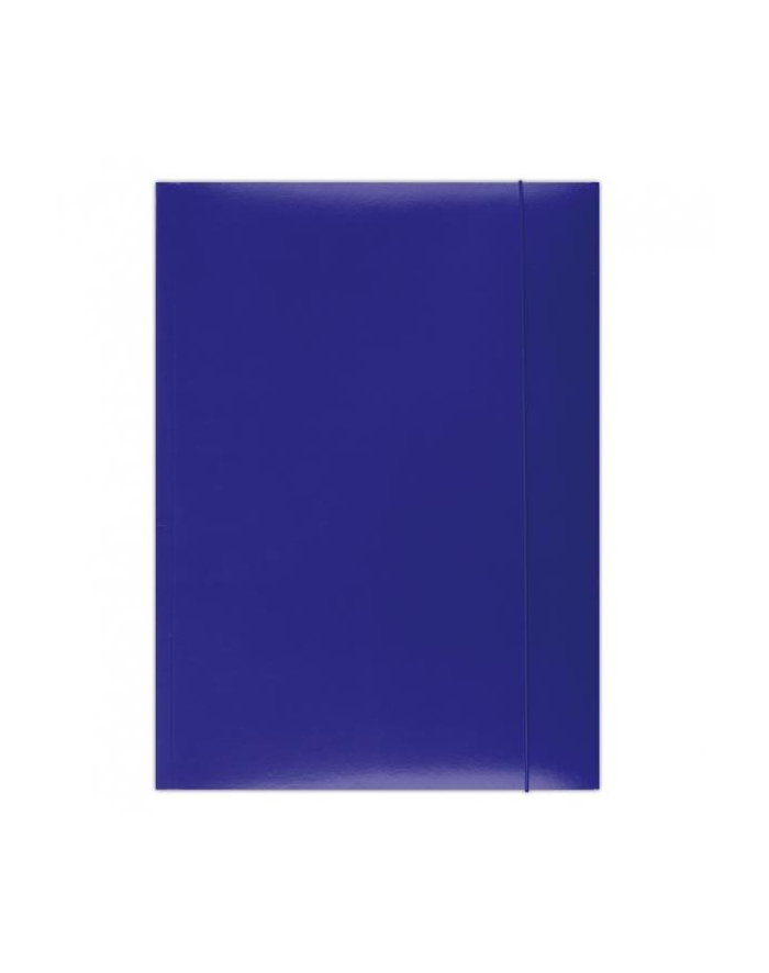 pbs connect Teczka z gumką OFFICE PRODUCTS, karton/lakier, A4, 350gsm, 3-skrz., niebieska główny