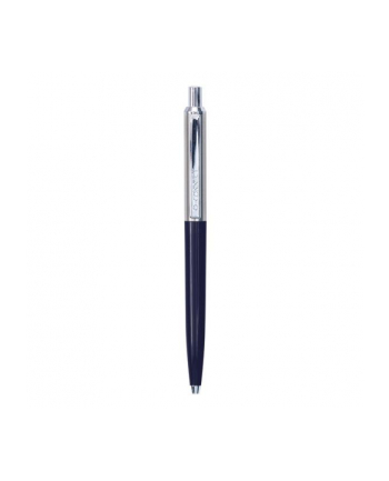 pbs connect Długopis automatyczny Q-CONNECT PRESTIGE, metalowy, 0,7mm, niebiesko/srebrny, wkład niebieski