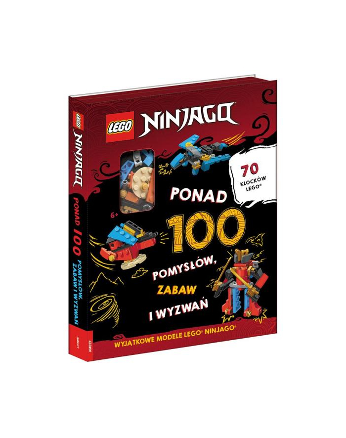 ameet Książeczka LEGO NINJAGO Ponad 100 pomysłów, zabaw i wyzwań LQB-6701 główny