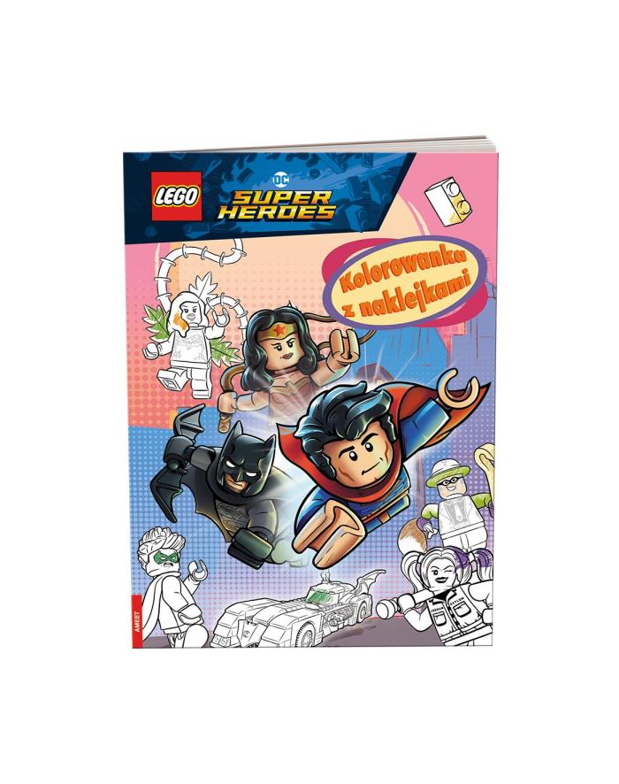 ameet Książeczka LEGO DC Super Heroes. Kolorowanka z naklejkami NA-6452 główny