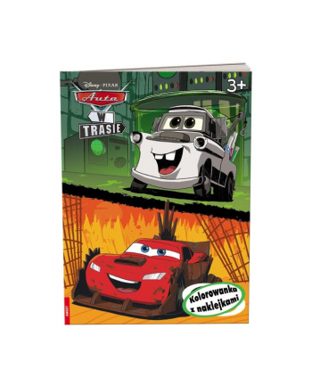 ameet Książeczka Cars Auta w trasie. Kolorowanka z naklejkami. Disney Pixar NA-9131