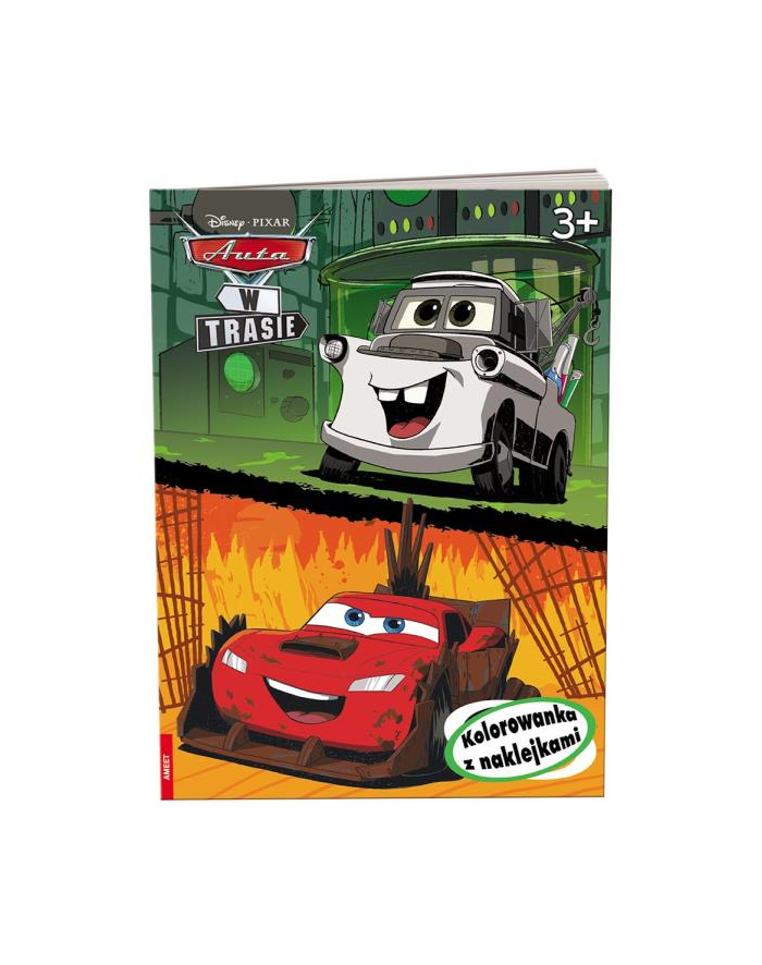 ameet Książeczka Cars Auta w trasie. Kolorowanka z naklejkami. Disney Pixar NA-9131 główny