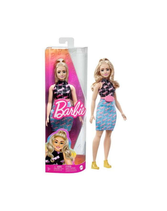 Lalka Barbie Fashionistas Girl Power blondynka krągłe kształty HPF78 p6 MATTEL główny