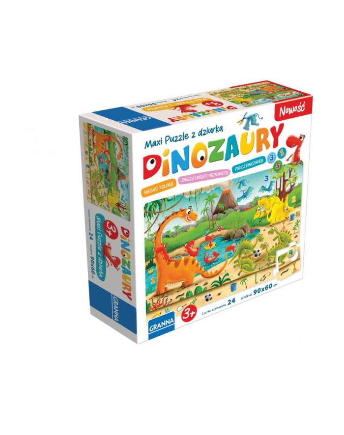 Maxi puzzle gra logiczna Dinozaury 00441 GRANNA główny