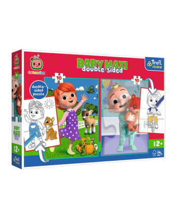Puzzle dwustronne Baby Maxi 2x10el Przyjaciele. Cocomelon. 43008 Trefl