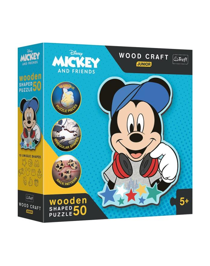Puzzle drewniane 50el Disney. W świecie Mickey 20199 Trefl główny