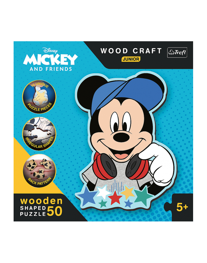 Puzzle drewniane 50el Disney. W świecie Mickey 20199 Trefl główny