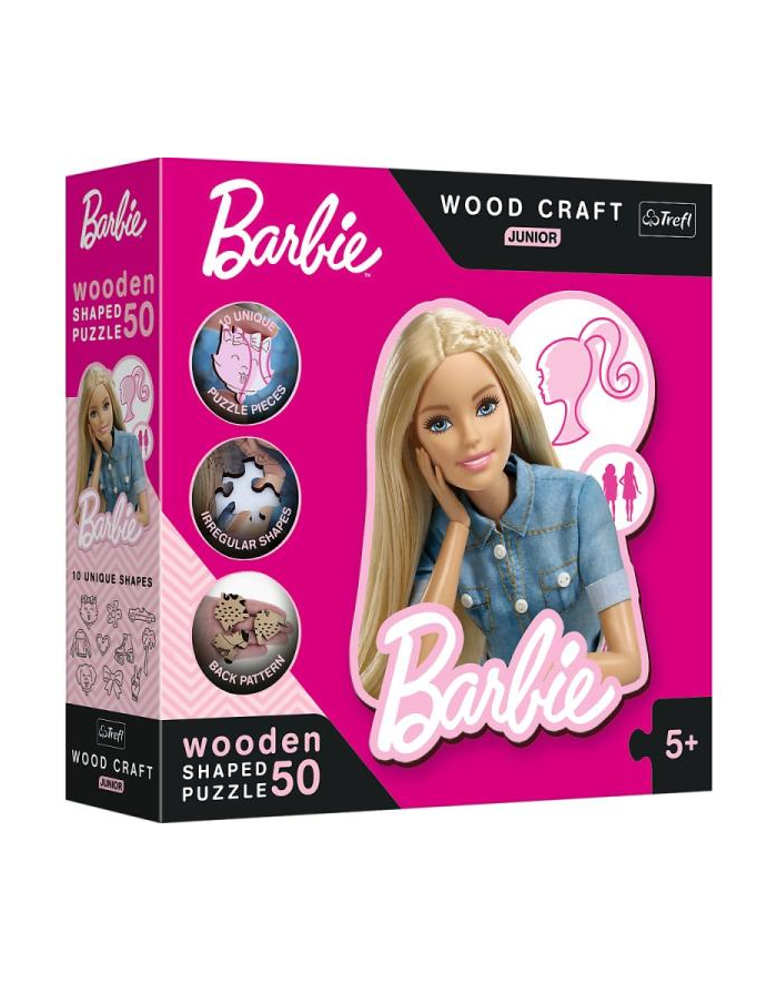 Puzzle drewniane 50el Piękna Barbie 20201 Trefl główny