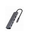 gembird Adapter USB-C Hub USB-C PD HDMI x2 USB 3.0x3 - nr 6
