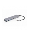 gembird Adapter USB-C Hub USB-C PD HDMI x2 USB 3.0x3 - nr 8