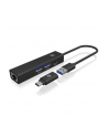 icybox Hub IB-HUB1439-LAN 4w1 HUB, 1x USB-C, 2xUSB-A, 1x LAN - nr 1