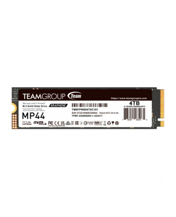 Team Group MP44 4TB, SSD (PCIe 4.0 x4, NVMe, M.2 2280)
