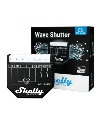 Shelly Qubino Wave Shutter, relay (Kolor: CZARNY/Kolor: BIAŁY, 2 channels)