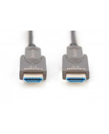 digitus Kabel hybrydowy AOC HDMI 2.0 Premium High Speed Ethernet 4K60Hz UHD HDMI D/A HDMI D/A M/M z odłączanym wtykiem, 30m, Czarny nr 2