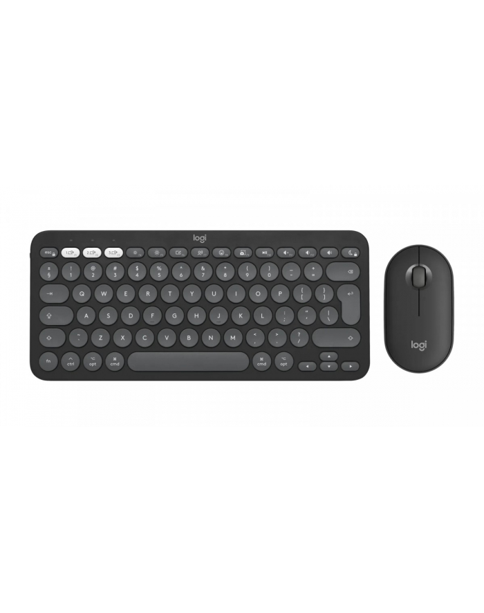 logitech Zestaw klawiatura i mysz Pebble Combo for Mac Tonal Graphite  920-012244 Grafitowy główny