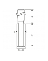 bosch powertools Bosch flush cutter Expert for Wood Laminate, 12.7mm (shank 8mm, double-edged, ball bearing below) - nr 3
