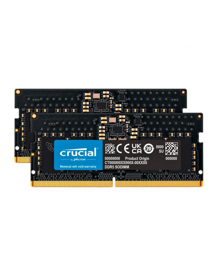 Crucial DDR5 - 16GB - 5200 - CL - 42 (2x 8 GB) dual kit, RAM (Kolor: CZARNY, CT2K8G52C42S5) główny