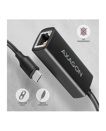 axagon AD-E-ARC Karta sieciowa Gigabit Ethernet adapter, USB-C 3.2 Gen 1, instalacja automatyczna