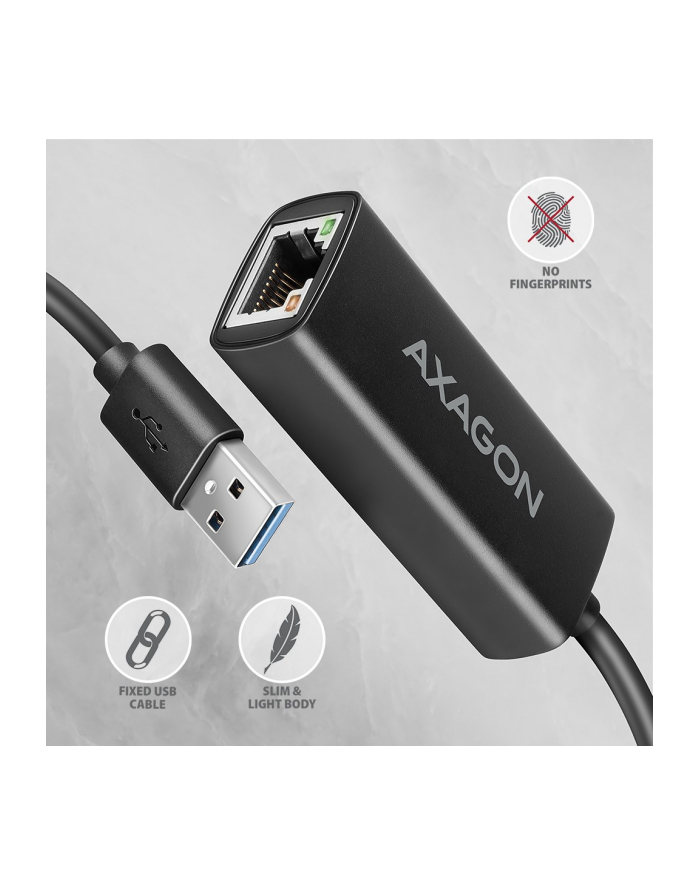 axagon AD-E-AR Karta sieciowa Gigabit Ethernet adapter, USB-A 3.2 Gen 1, instalacja automatyczna główny
