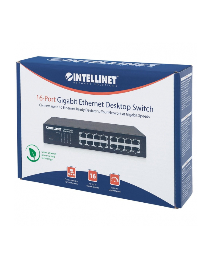intellinet Switch Gigabit 16x 10/100/1000 RJ45 główny
