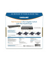 intellinet Switch Gigabit 5xPoE Passthrough zasilany PoE lub AC,68W - nr 3