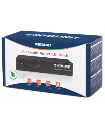 intellinet Switch Gigabit 5 portów RJ45 POE+, desktop