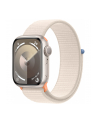 Apple Watch Series 9, Smartwatch (silver/light beige, aluminum, 41 mm, Sport Loop) - nr 1