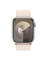 Apple Watch Series 9, Smartwatch (silver/light beige, aluminum, 45 mm, Sport Loop) - nr 1