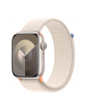 Apple Watch Series 9, Smartwatch (silver/light beige, aluminum, 45 mm, Sport Loop) - nr 2