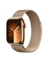 Apple Watch Series 9, Smartwatch (gold/gold, stainless steel, 41 mm, Milanese bracelet, cellular) - nr 2