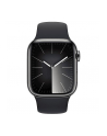 Apple Watch Series 9, Smartwatch (graphite/dark blue, stainless steel, 41 mm, sports strap, cellular) - nr 9