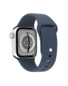 Apple Watch Series 9, Smartwatch (silver/dark blue, aluminum, 45 mm, sports band, cellular) - nr 17