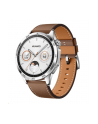 Smartphome Huawei Watch GT4 46mm (Phoinix-B19L), smartwatch (silver, brown leather strap) - nr 19